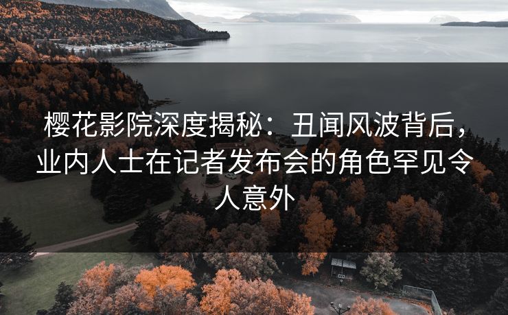 樱花影院深度揭秘：丑闻风波背后，业内人士在记者发布会的角色罕见令人意外